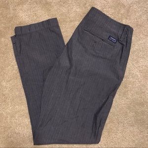 AE Gray Stripe Pants